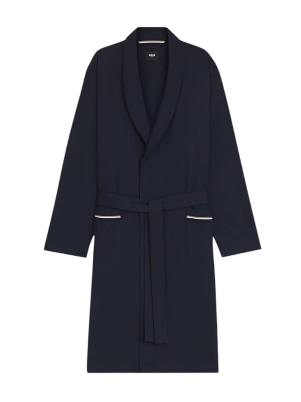 BOSS Hugo Boss Logo Men’s Robe Kimono Belted Blue Size X-Large XL New With Tags